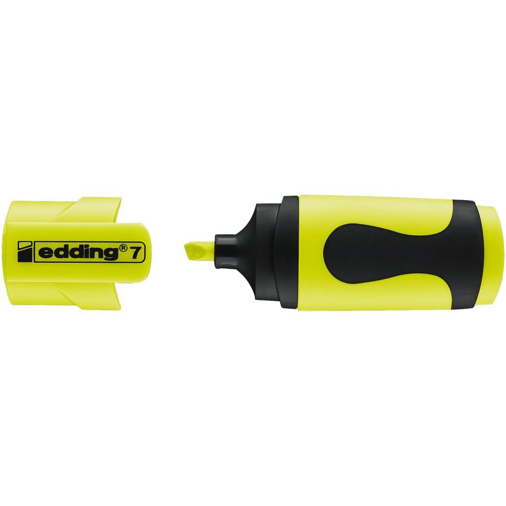 Edding 7 Mini Highlighter Pen - Chisel Tip ( 1 - 3 MM ) - Neon Yellow (065)