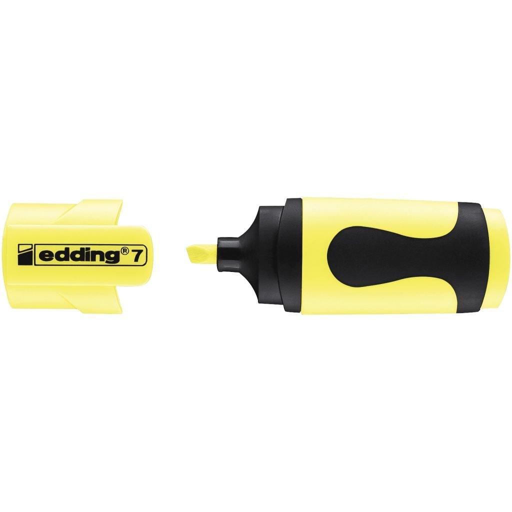 Edding 7 Mini Highlighter Pen - Chisel Tip ( 1 - 3 MM ) - Pastel Yellow (135)