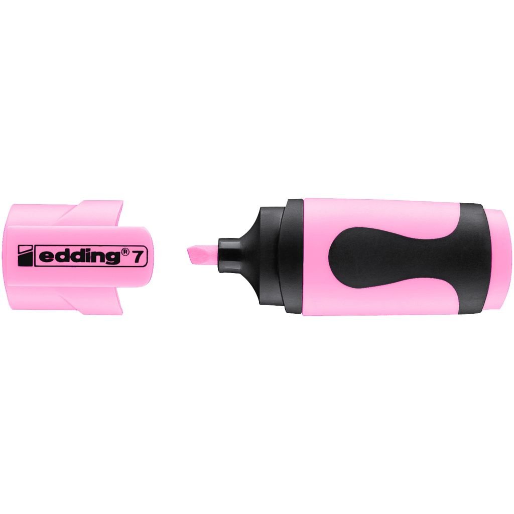 Edding 7 Mini Highlighter Pen - Chisel Tip ( 1 - 3 MM ) - Pastel Rose (138)