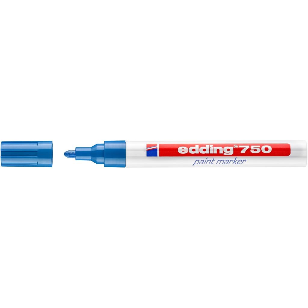 Edding 750 Gloss Paint Marker - Blue (003) Broad - Round Nib (2 - 4 MM)