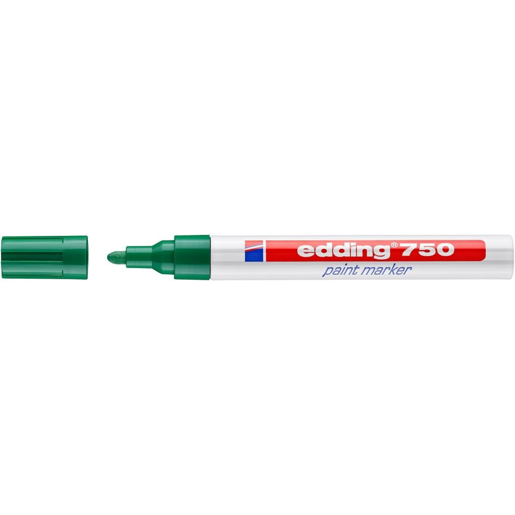 Edding 750 Gloss Paint Marker - Green (004) Broad - Round Nib (2 - 4 MM)