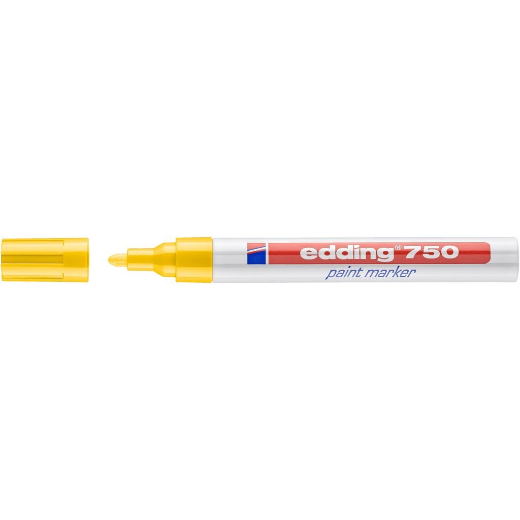 Edding 750 Gloss Paint Marker - Yellow (005) Broad - Round Nib (2 - 4 MM)