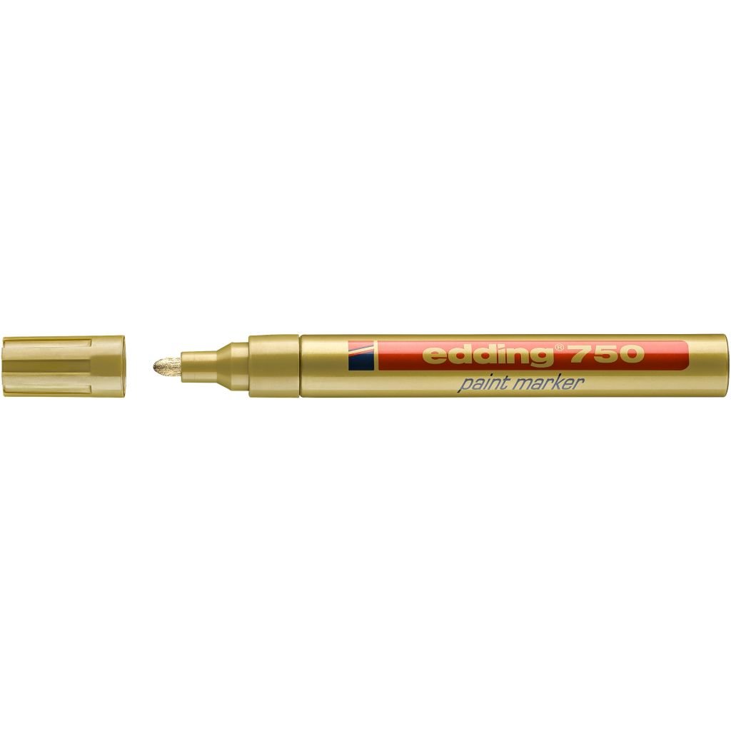 Edding 750 Gloss Paint Marker - Gold (053) Broad - Round Nib (2 - 4 MM)