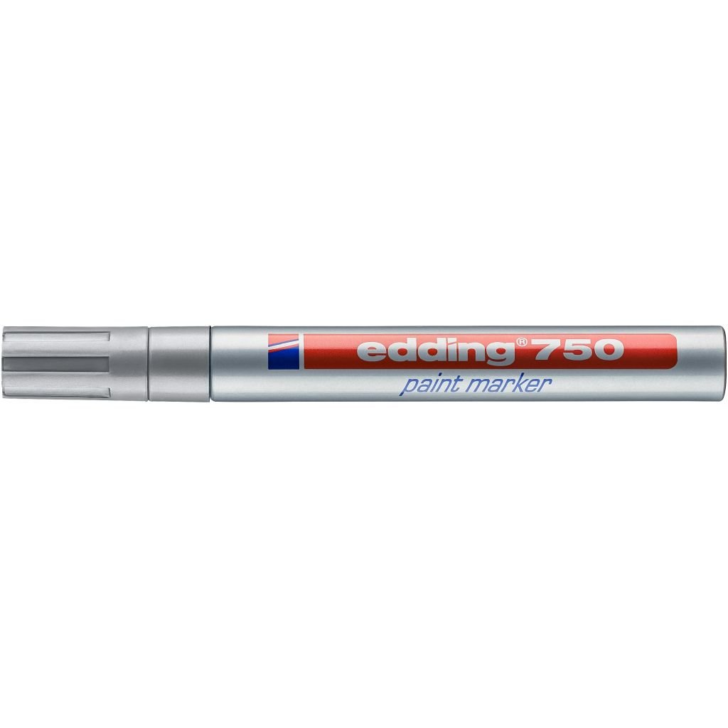 Edding 750 Gloss Paint Marker - Silver (054) Broad - Round Nib (2 - 4 MM)