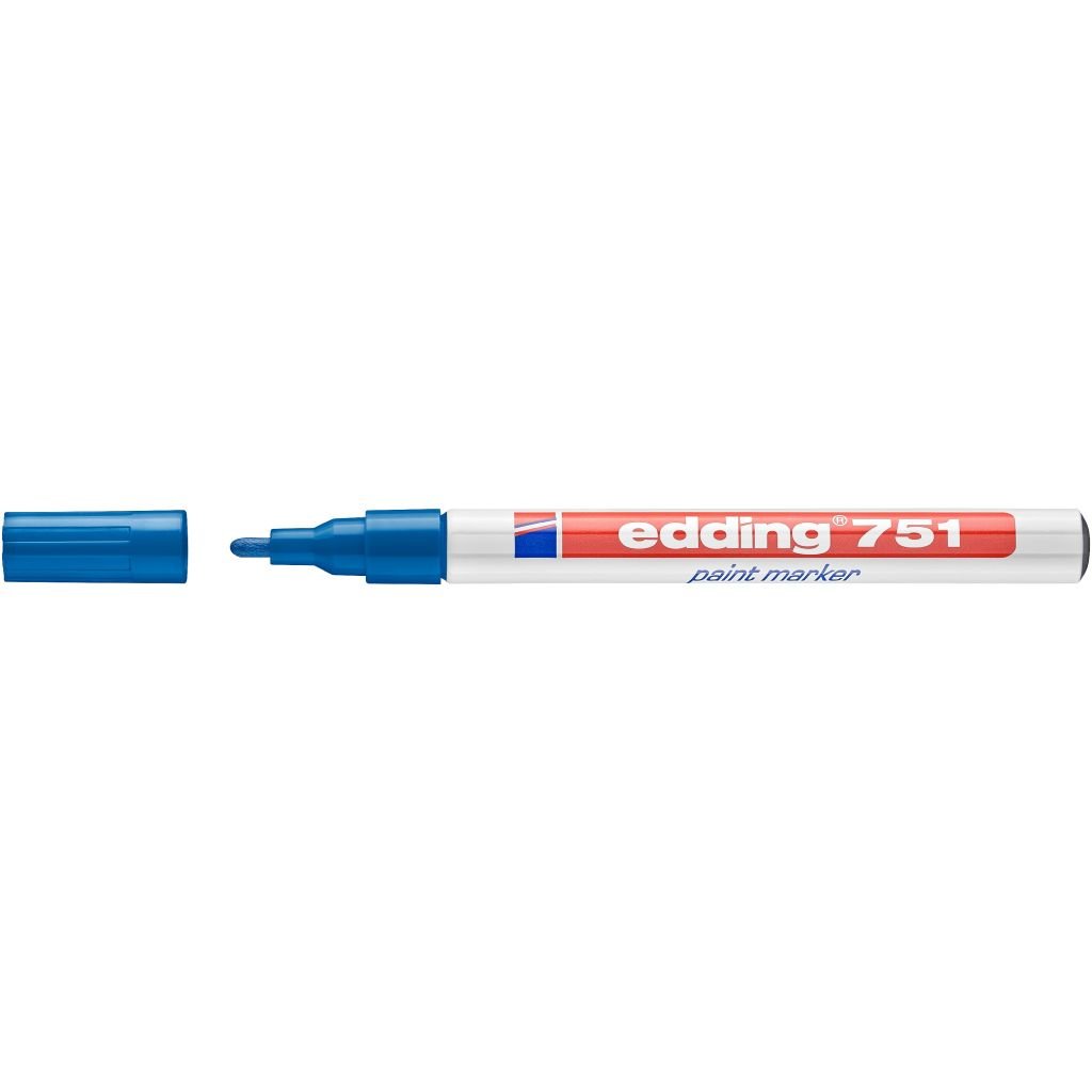 Edding 751 Gloss Paint Marker - Blue (003) Medium - Round Nib (1 - 2 MM)