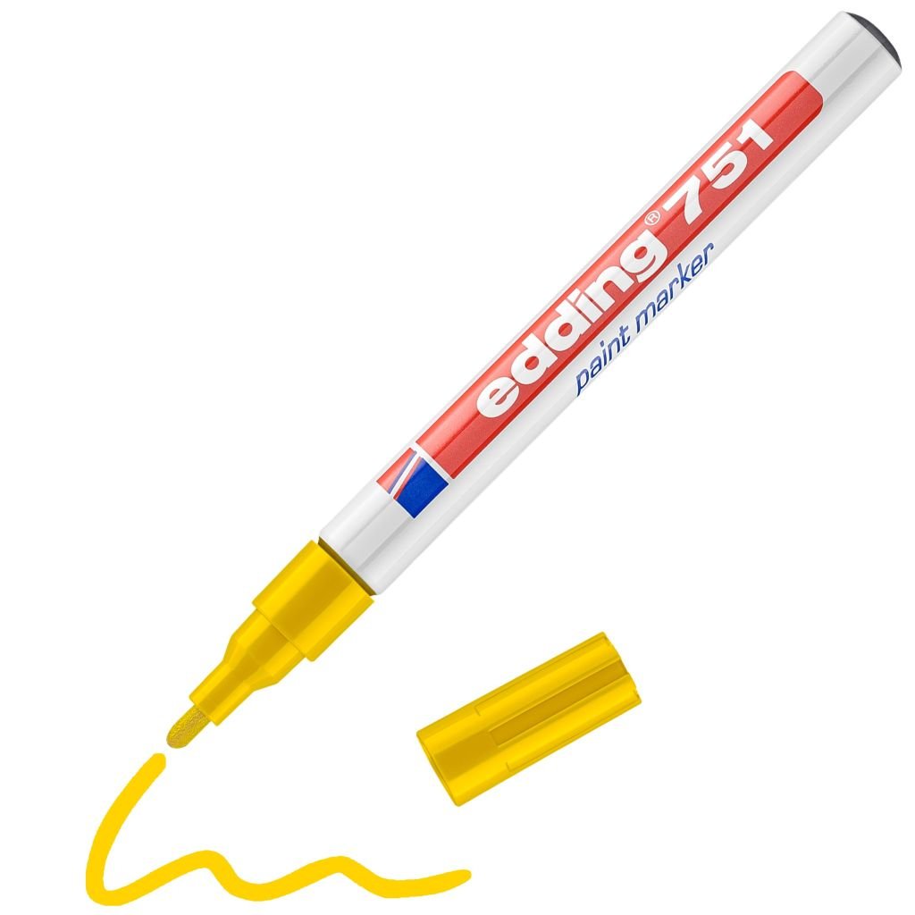 Edding 751 Gloss Paint Marker - Yellow (005) Medium - Round Nib (1 - 2 MM)