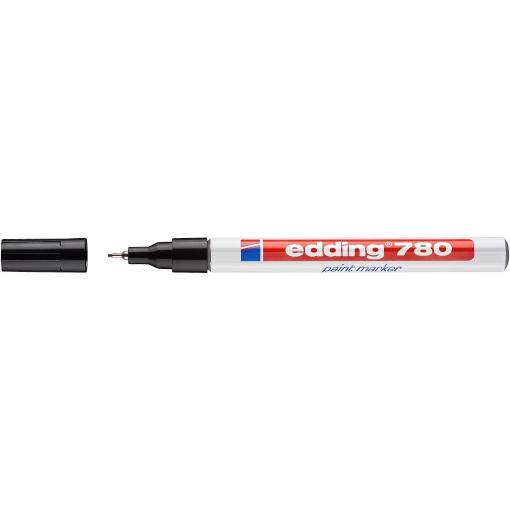 Edding 780 Gloss Paint Marker - Black (001) Fine - Round Nib (0.8 MM)