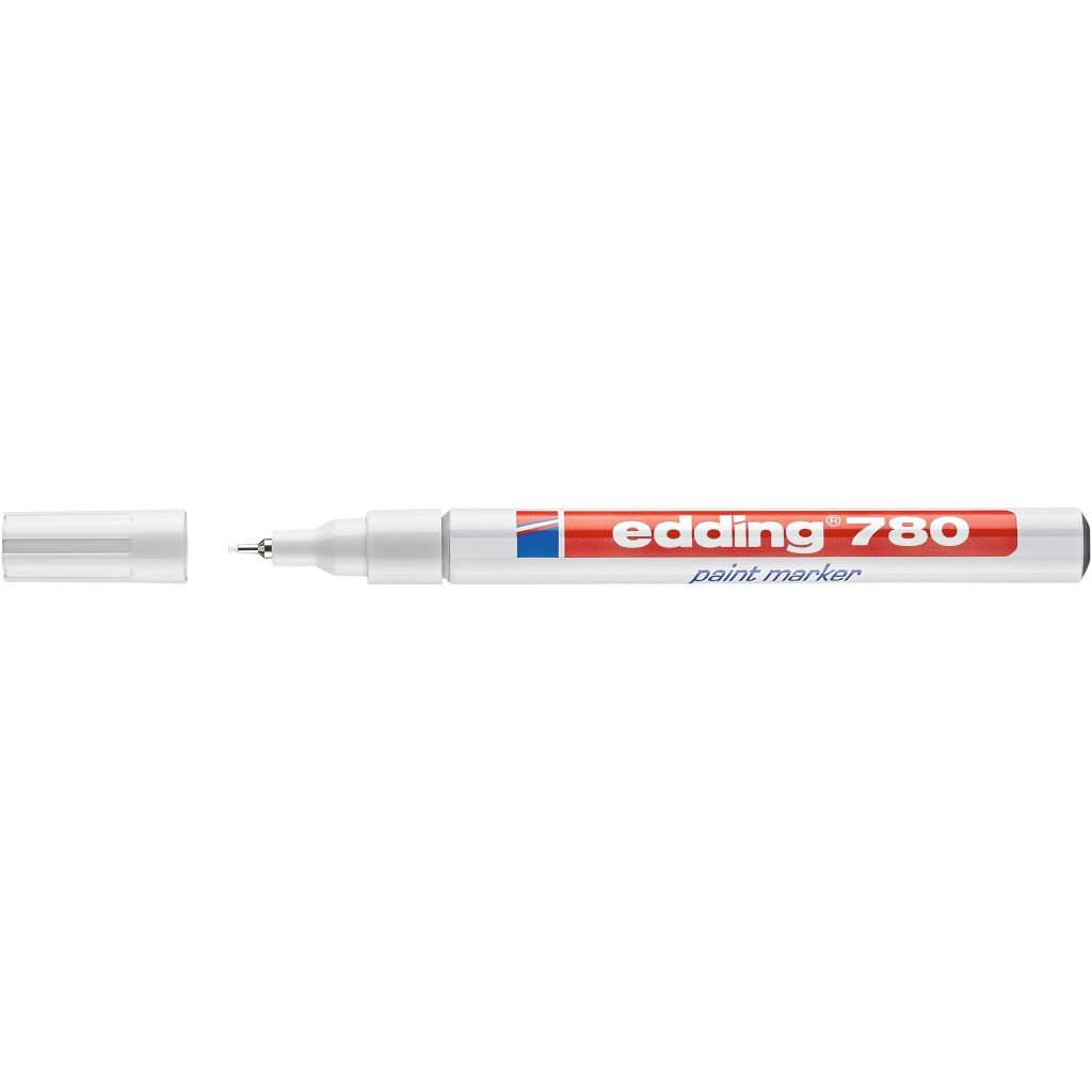 Edding 780 Gloss Paint Marker - White (049) Fine - Round Nib (0.8 MM)