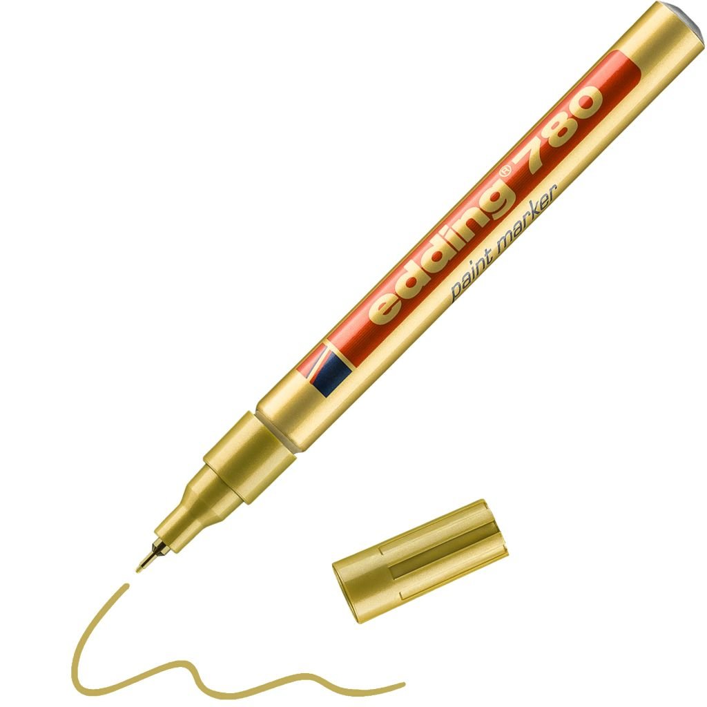 Edding 780 Gloss Paint Marker - Gold (053) Fine - Round Nib (0.8 MM)