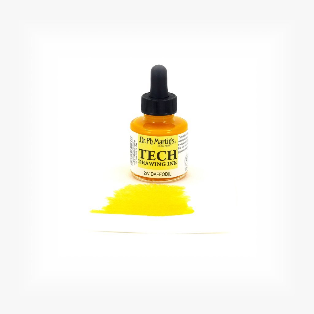 Dr. Ph. Martin's TECH Drawing Ink - 30 ml Bottle - Daffodil (2W)