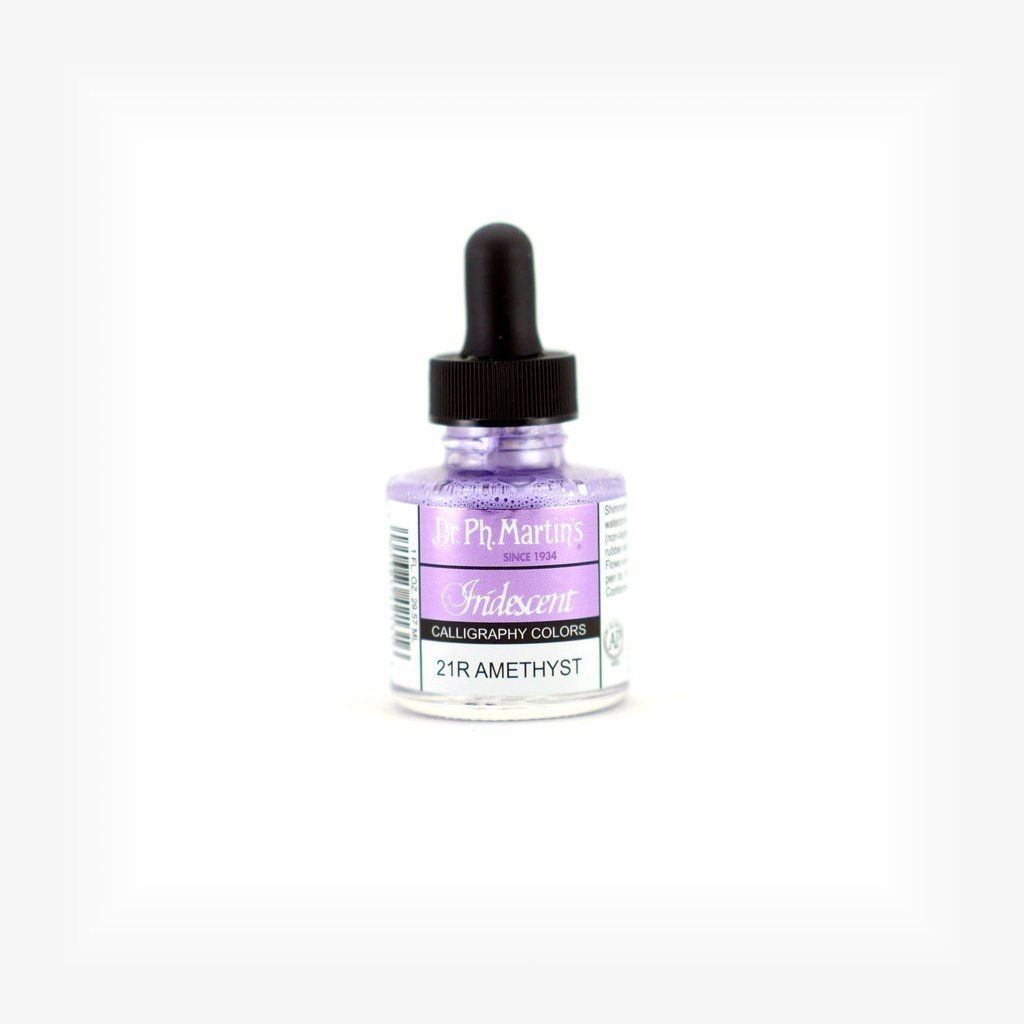 Dr. Ph. Martin's Iridescent Calligraphy Colors Paint - 30 ML Bottle - Amethyst (21R)