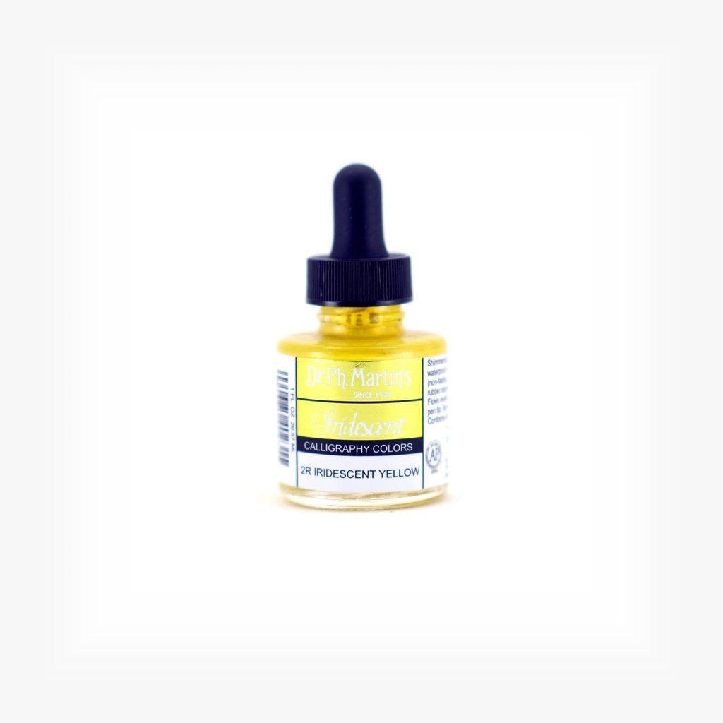 Dr. Ph. Martin's Iridescent Calligraphy Colors Paint - 30 ML Bottle - Iridescent Yellow (2R)