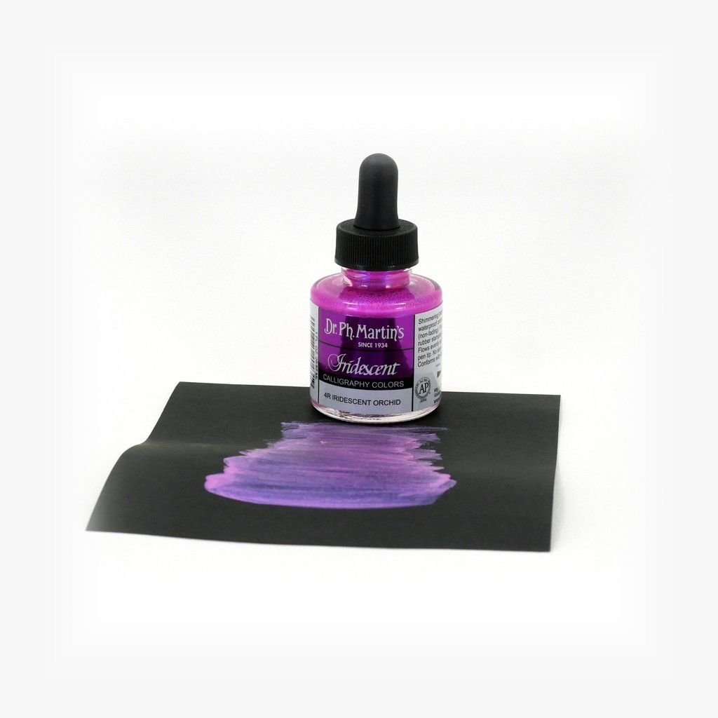Dr. Ph. Martin's Iridescent Calligraphy Colors Paint - 30 ML Bottle - Iridescent Orchid (4R)
