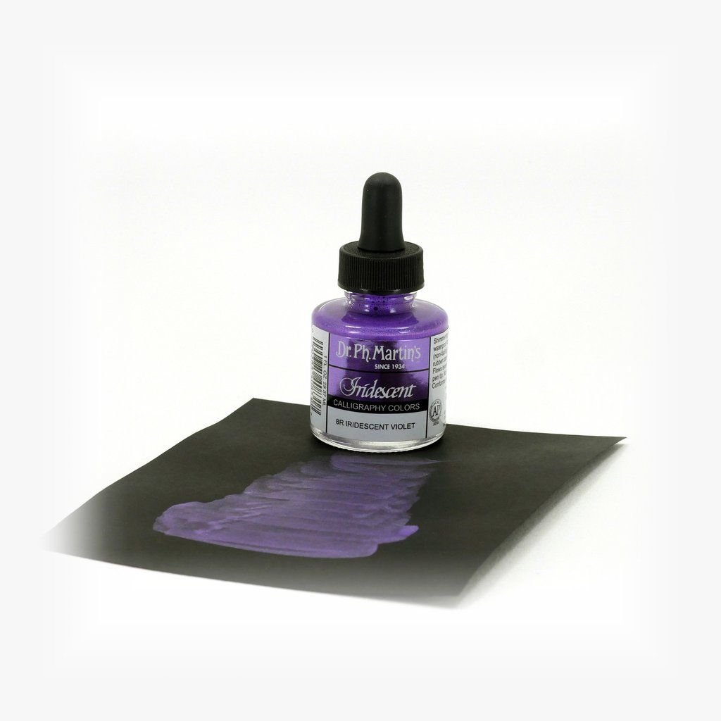 Dr. Ph. Martin's Iridescent Calligraphy Colors Paint - 30 ML Bottle - Iridescent Violet (8R)