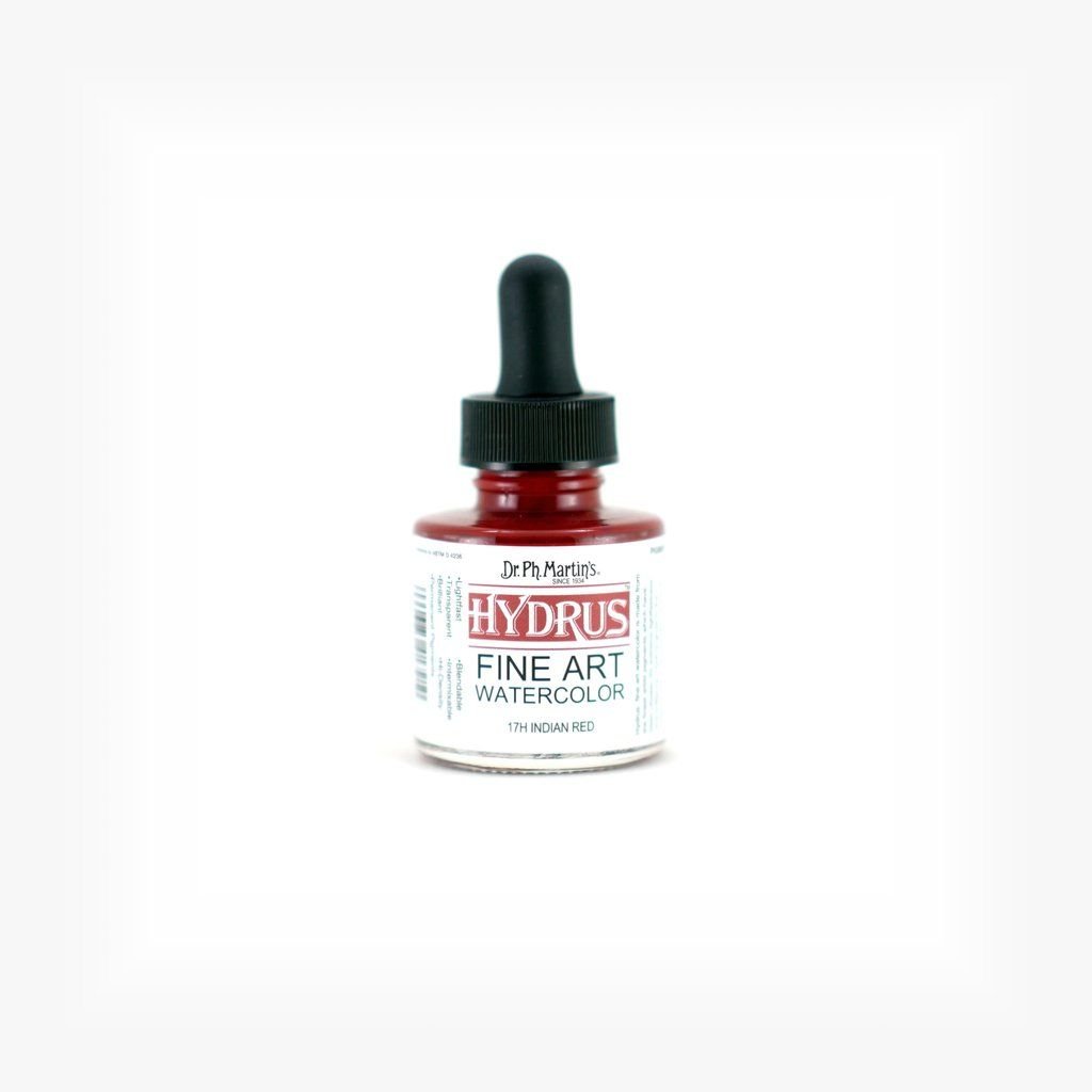 Dr. Ph. Martin's Hydrus Fine Art Watercolor Paint - 30 ml Bottle - Indian Red (17H)