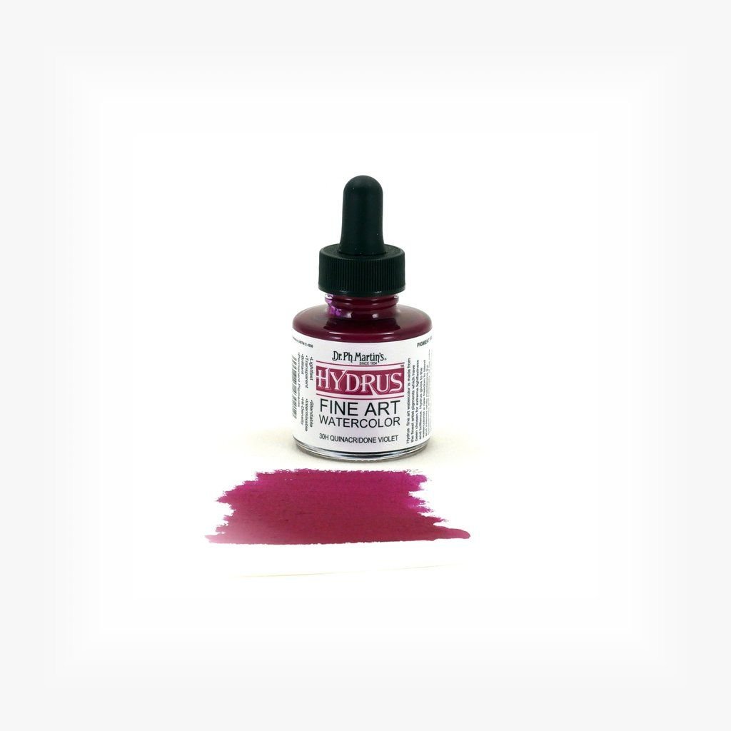 Dr. Ph. Martin's Hydrus Fine Art Watercolor Paint - 30 ml Bottle - Quinacridone Violet (30H)