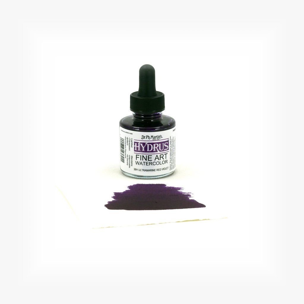 Dr. Ph. Martin's Hydrus Fine Art Watercolor Paint - 30 ml Bottle - Ultramarine Red Violet (36H)