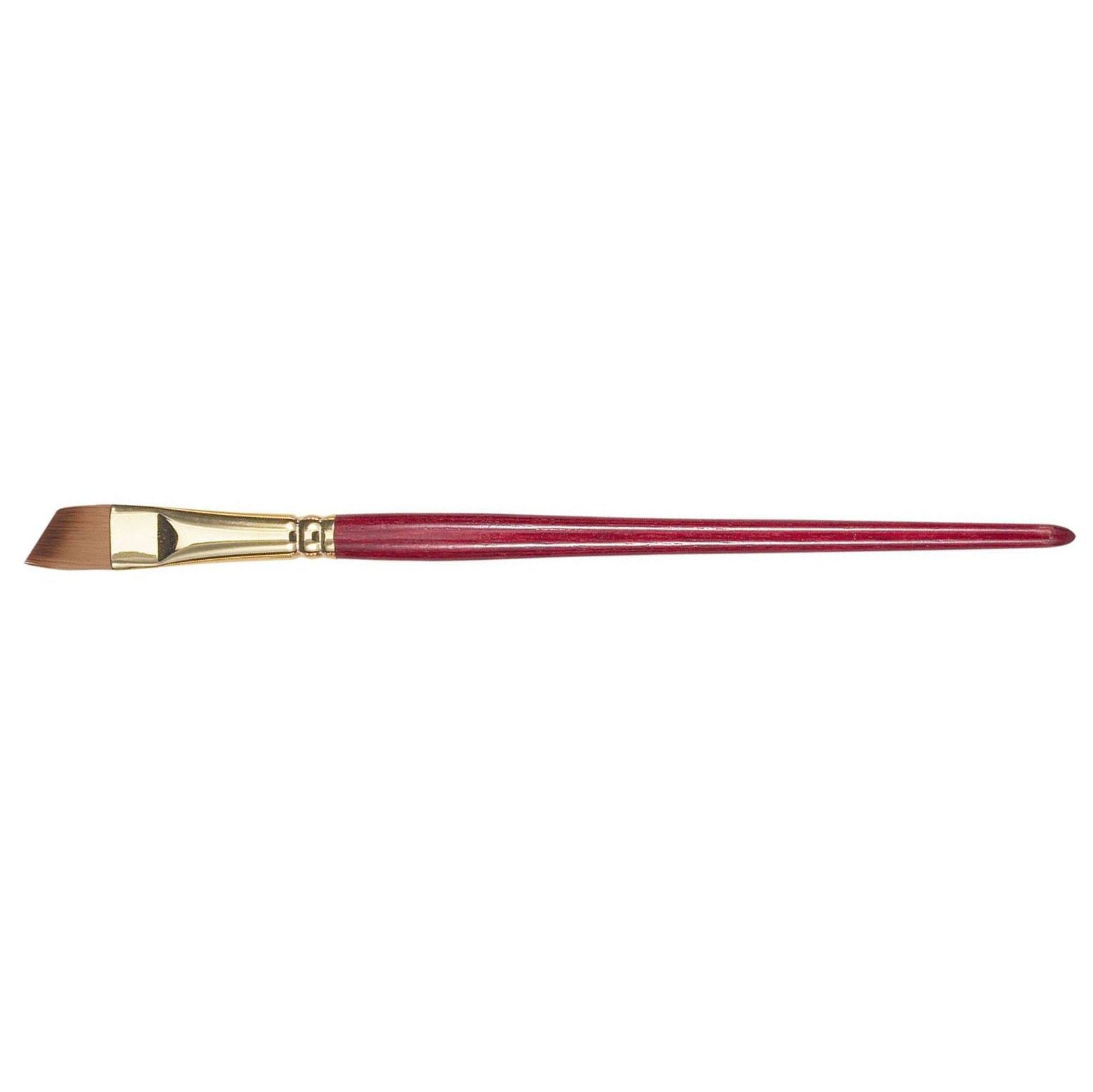 Princeton Series 4050 Heritage Synthetic Sable Brush - Angular - Short Handle - Size: 3/8