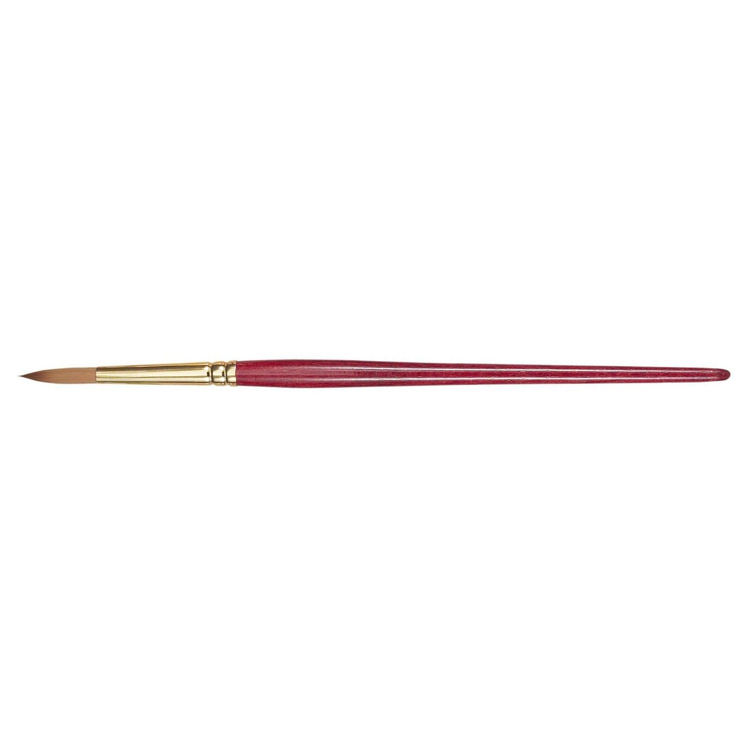 Princeton Series 4050 Heritage Synthetic Sable Brush - Round - Short Handle - Size: 5/0