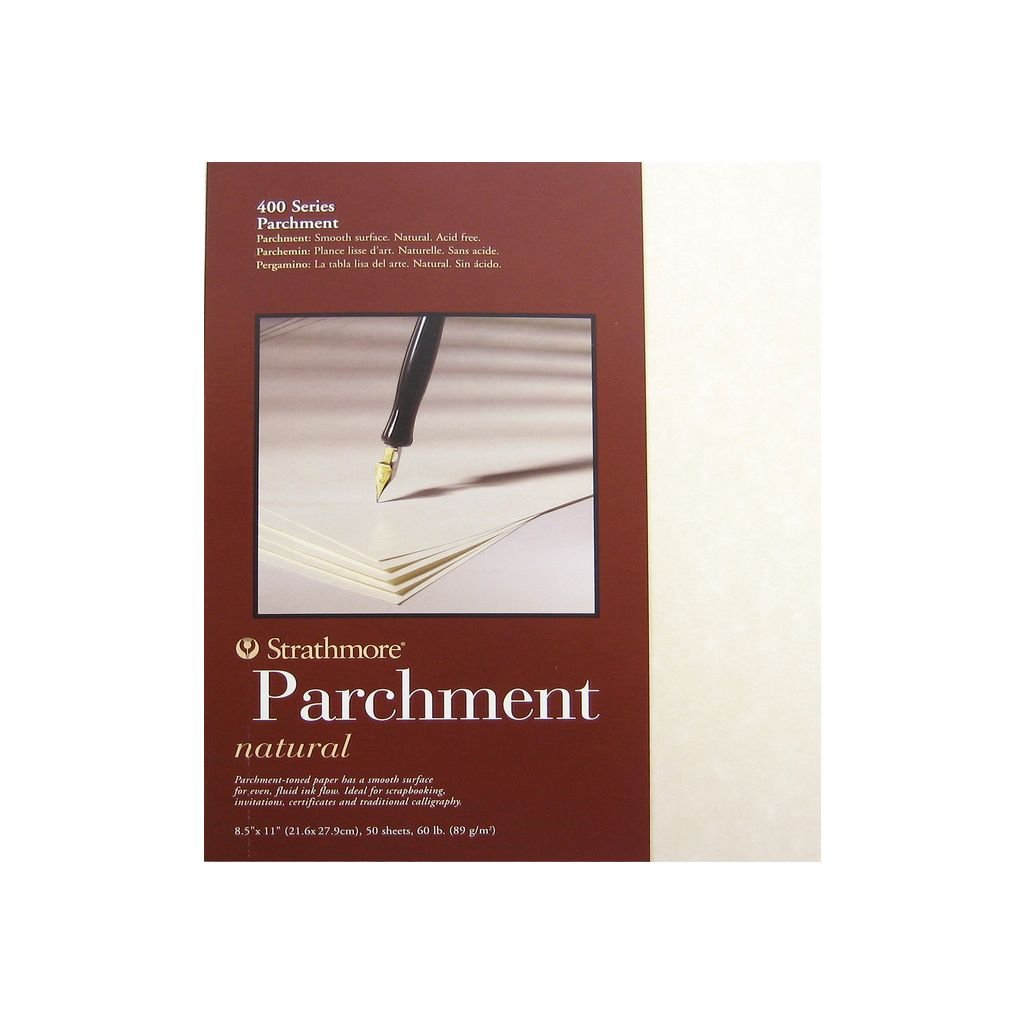 Strathmore 400 Series Natural Parchment 8.5''x11'' Smooth 89 GSM Paper Polypack of 50 Sheets