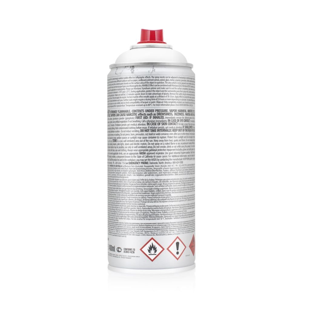 Montana Cans Marble Effect Spray Paint - 400 ML Can - White (EM 9100)