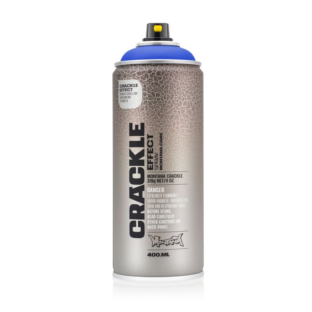 Montana Cans Crackle Effect Spray Paint - 400 ML Can - Gentian Blue (EC 5010)