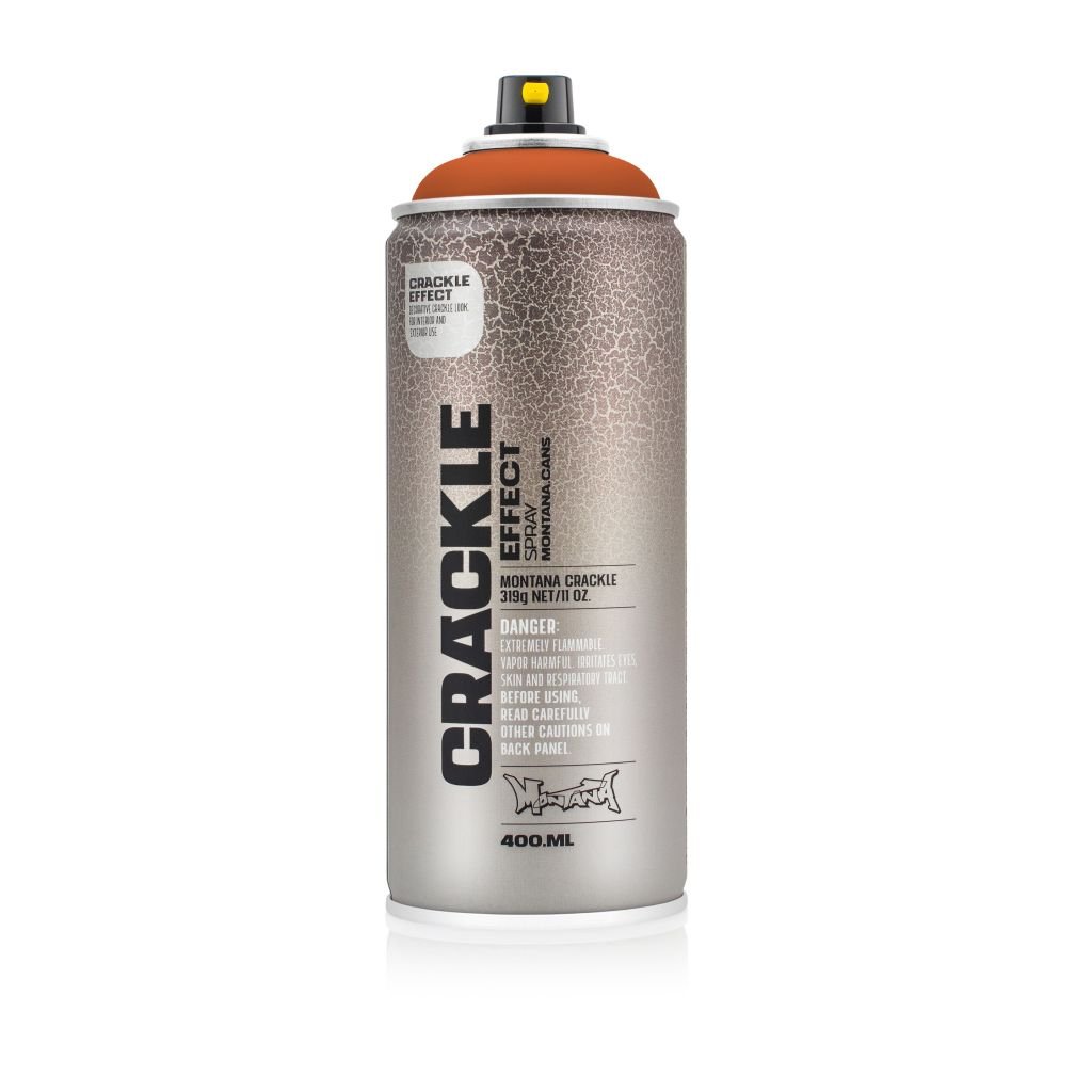 Montana Cans Crackle Effect Spray Paint - 400 ML Can - Copper Brown (EC 8004)