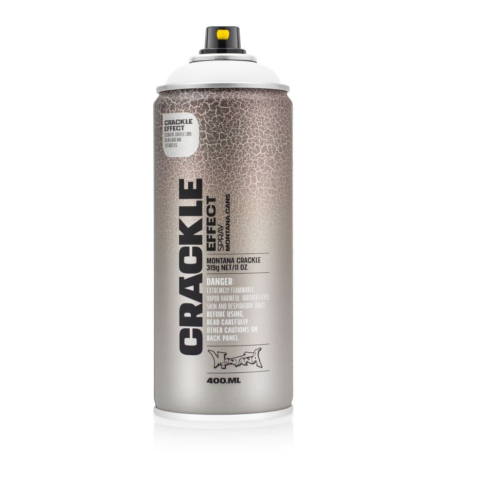 Montana Cans Crackle Effect Spray Paint - 400 ML Can - Pure White (EC 9010)
