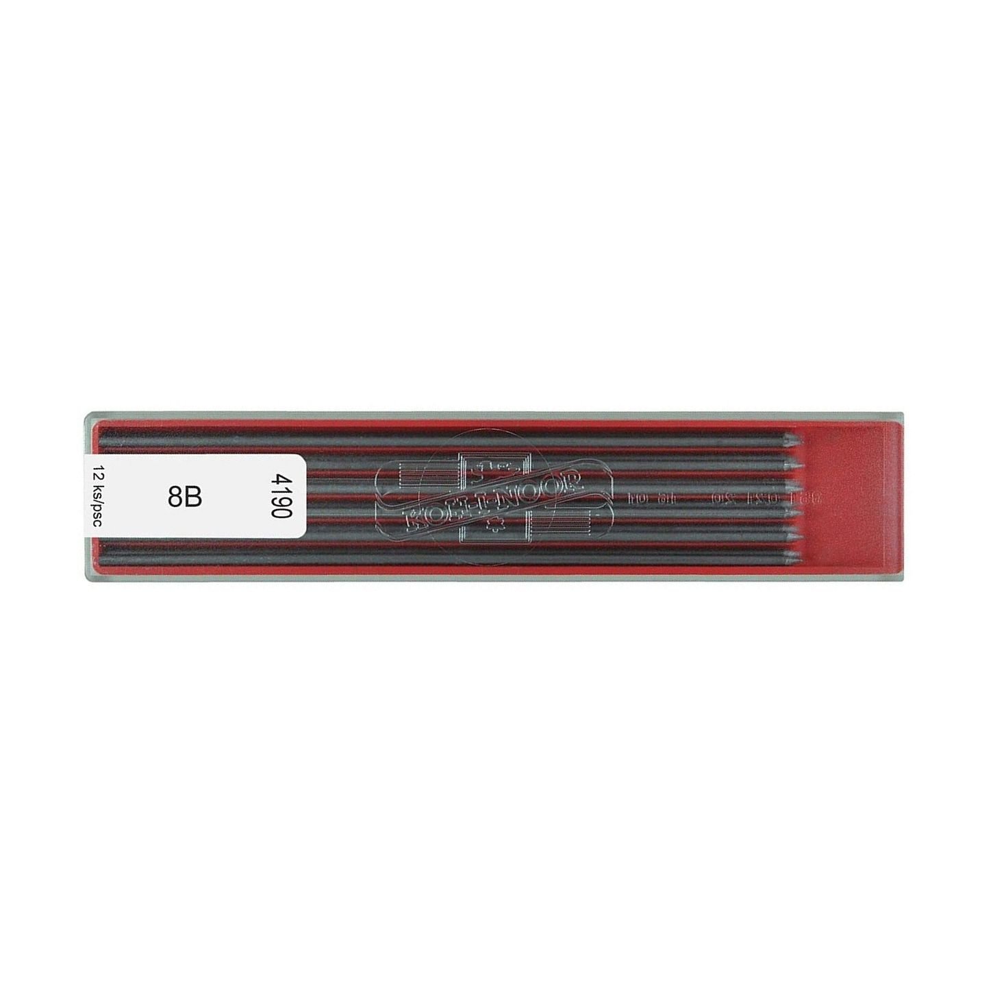 Koh-I-Noor Hardmuth High Quality Graphite Pencil Lead - Grade 8B - Lead Diameter 2 mm - Pack of 12