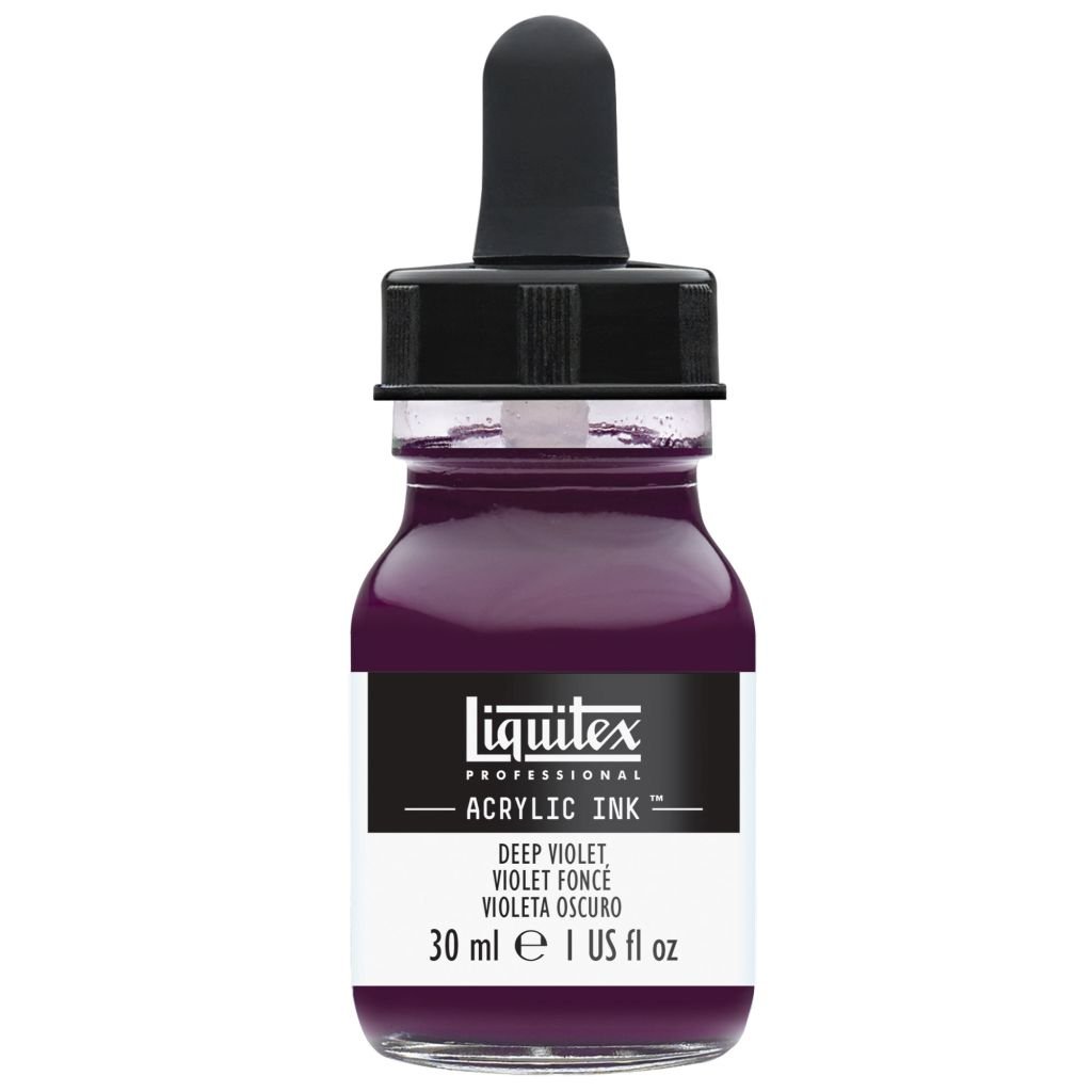 Liquitex Professional Acrylic Ink - Deep Violet (115) - Bottle of 30 ML