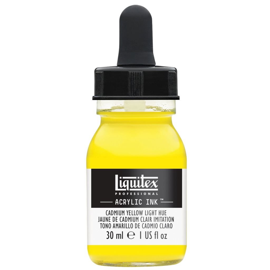 Liquitex Professional Acrylic Ink - Cadmium Yellow Light Hue (159) - Bottle of 30 ML