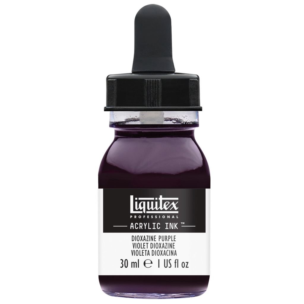 Liquitex Professional Acrylic Ink - Dioxazine Purple (186) - Bottle of 30 ML