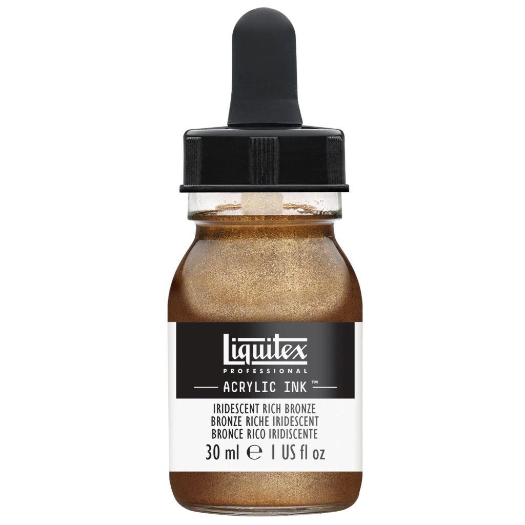 Liquitex Professional Acrylic Ink - Iridescent Bronze (229) - Bottle of 30 ML