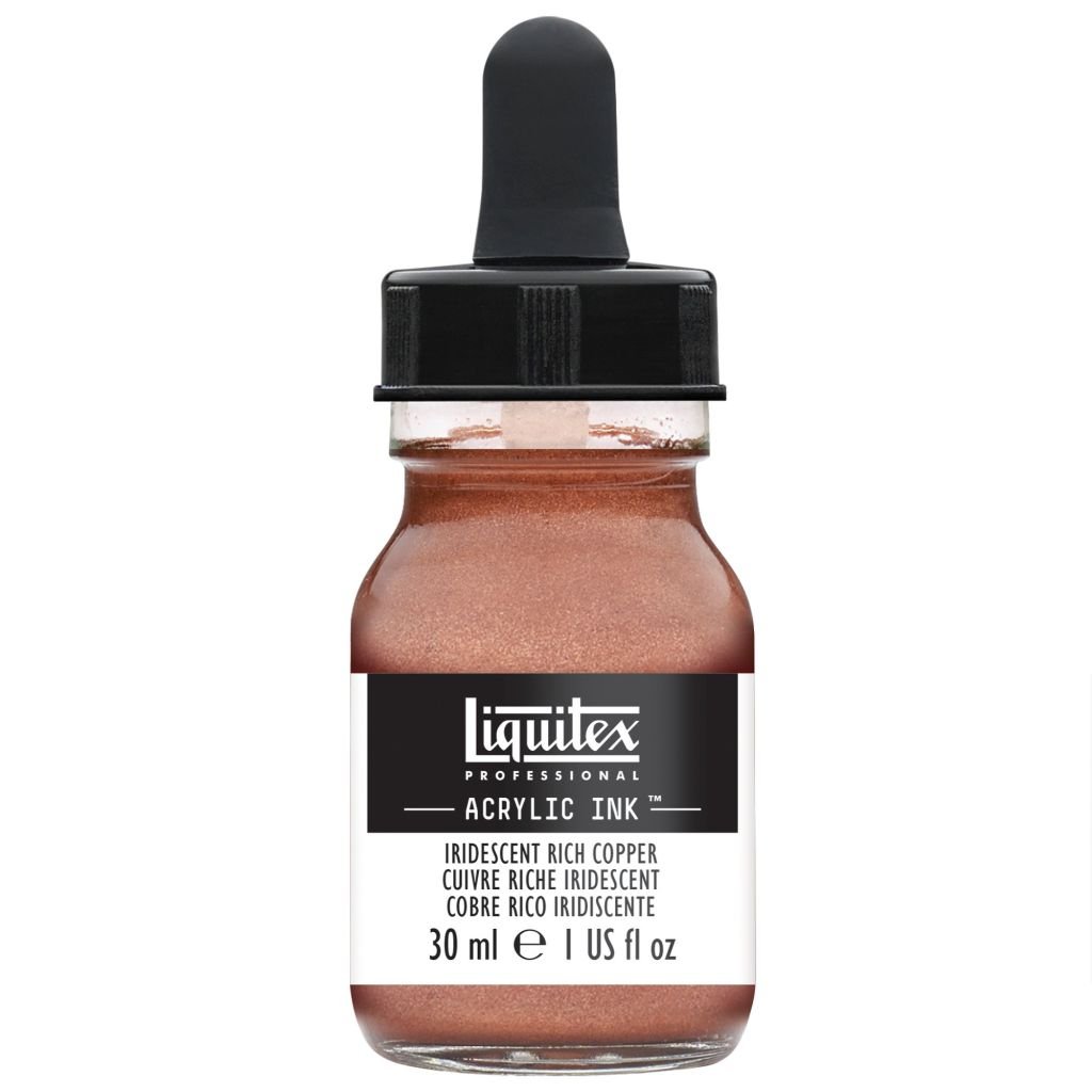 Liquitex Professional Acrylic Ink - Iridescent Bright Copper (230) - Bottle of 30 ML