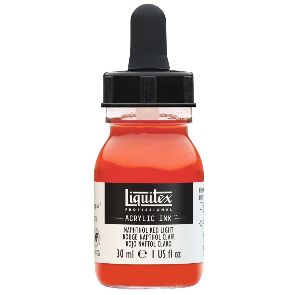 Liquitex Professional Acrylic Ink - Naphthol Red Light (294) - Bottle of 30 ML