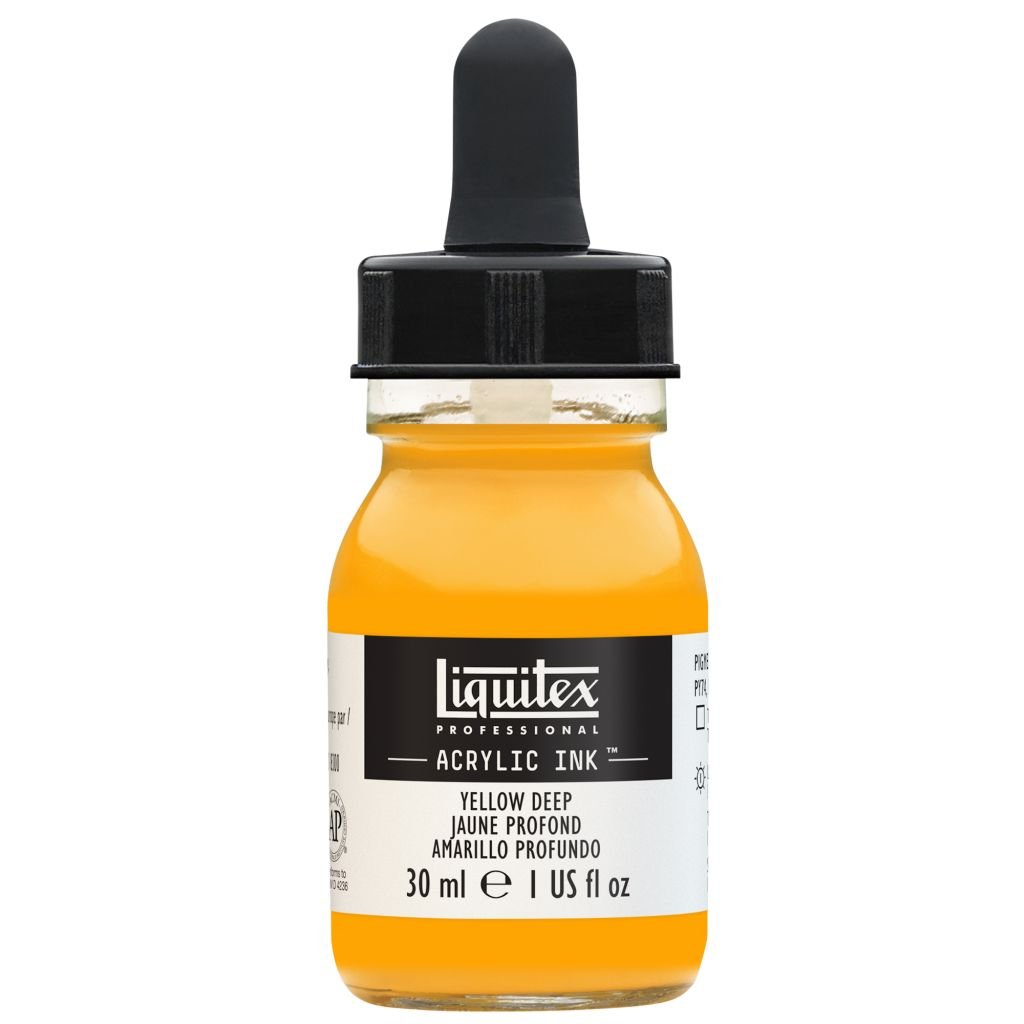 Liquitex Professional Acrylic Ink - Yellow Deep (295) - Bottle of 30 ML