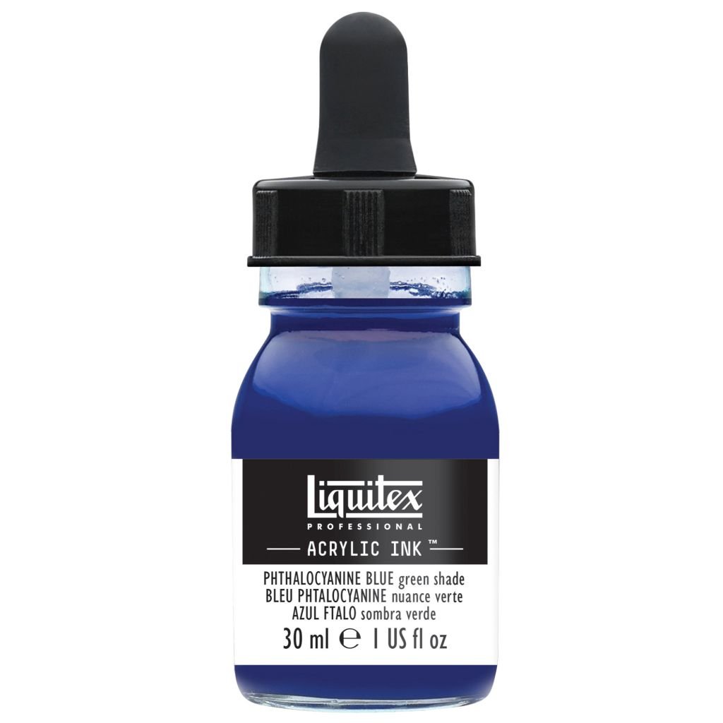 Liquitex Professional Acrylic Ink - Phthalocyanine Blue Green Shade (316) - Bottle of 30 ML