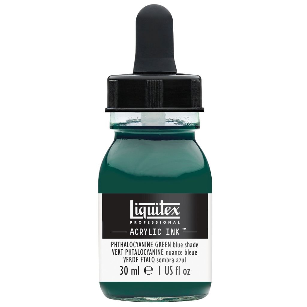 Liquitex Professional Acrylic Ink - Phthalocyanine Green Blue Shade (317) - Bottle of 30 ML