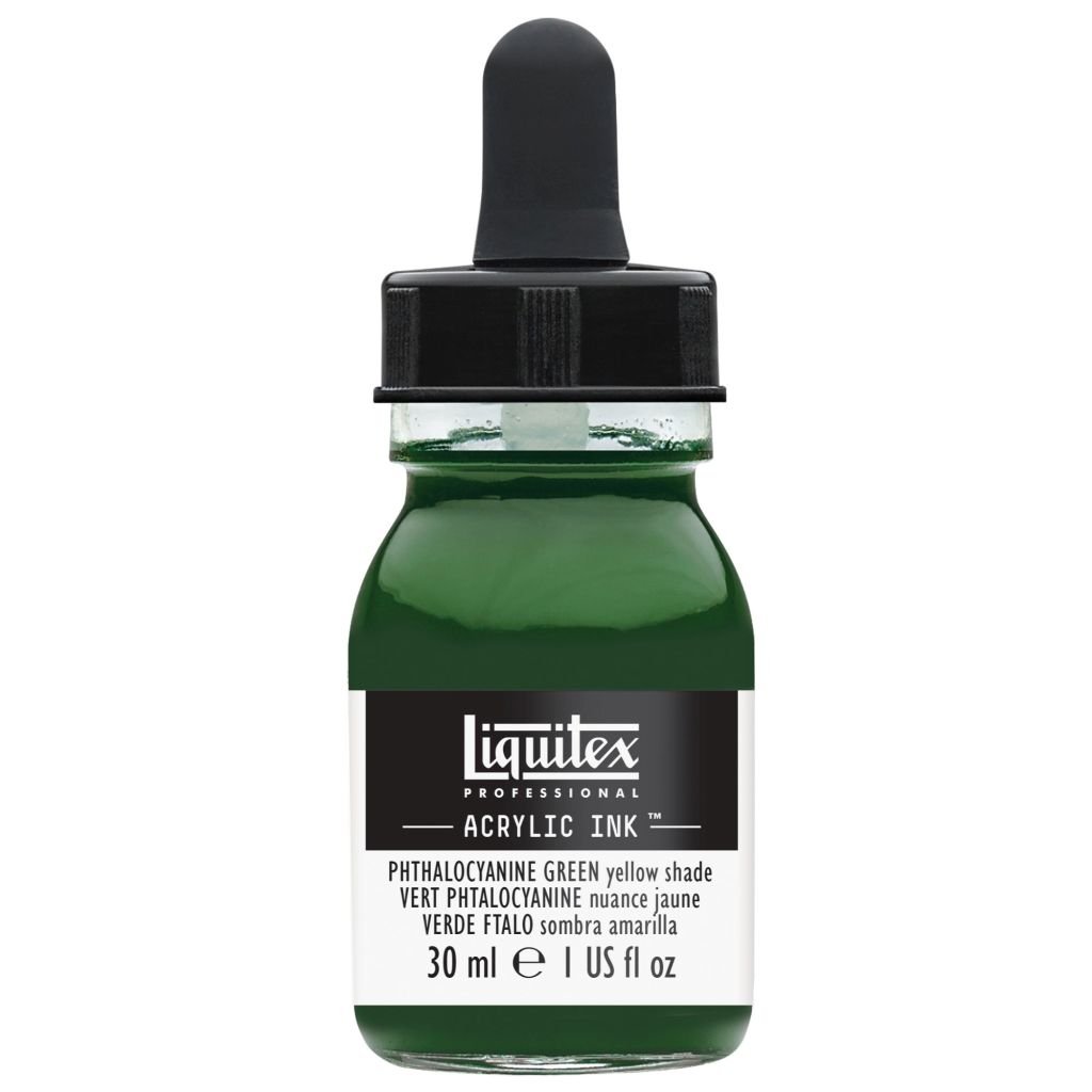 Liquitex Professional Acrylic Ink - Phthalocyanine Green Yellow Shade (319) - Bottle of 30 ML