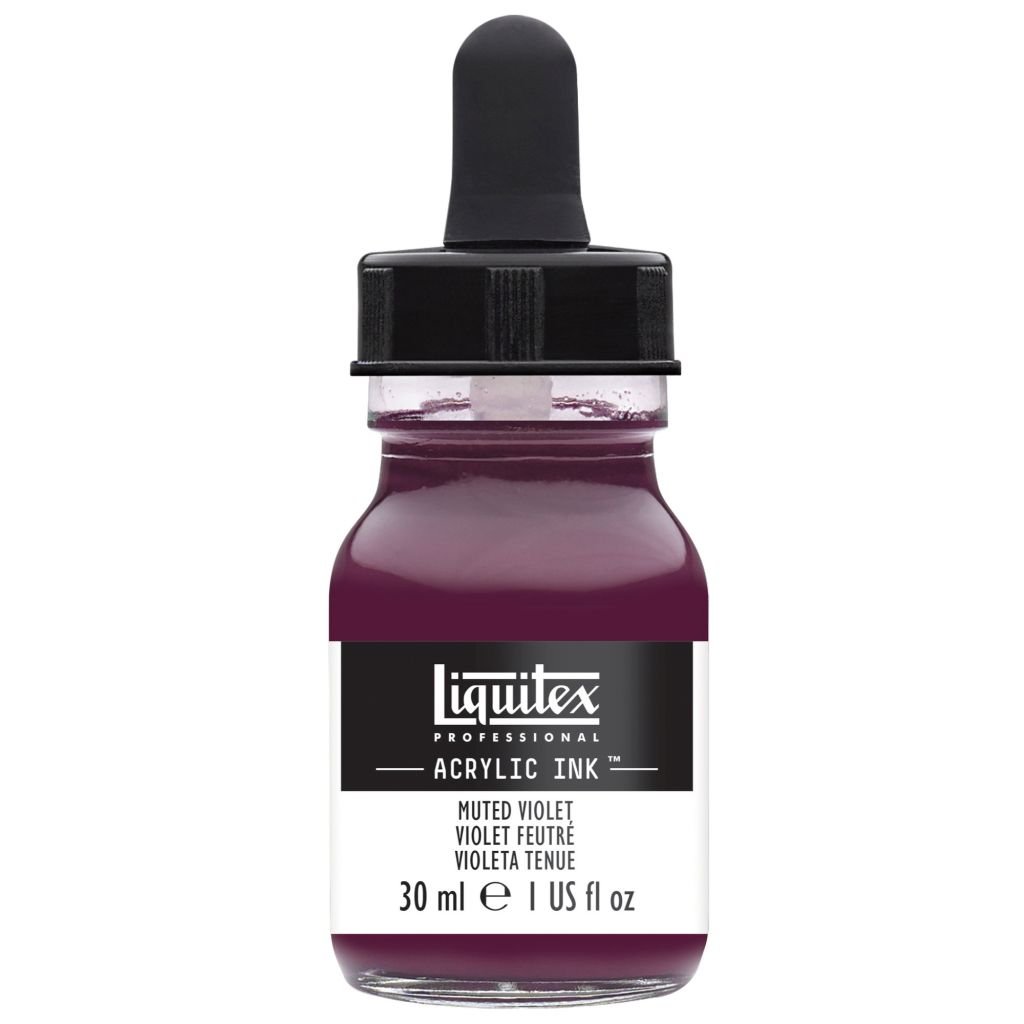 Liquitex Professional Acrylic Ink - Violet Muted (502) - Bottle of 30 ML