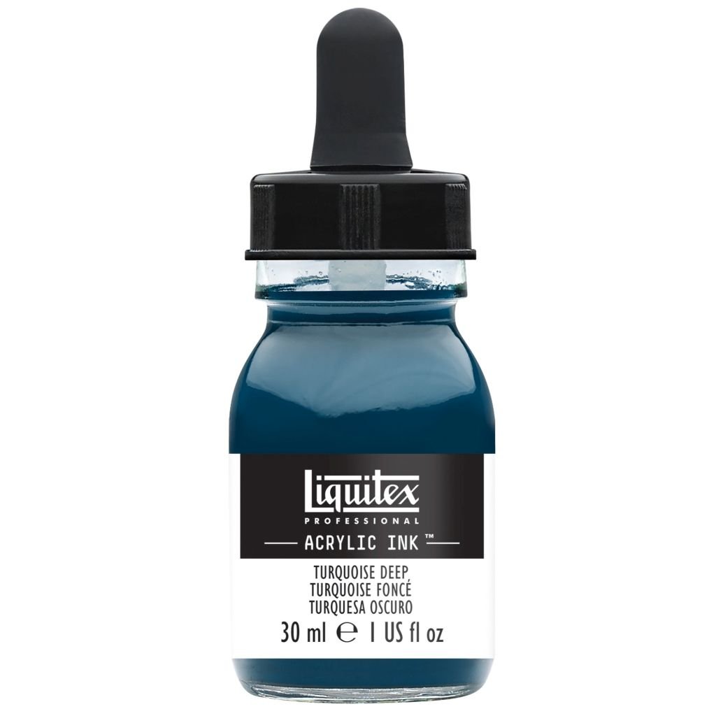 Liquitex Professional Acrylic Ink - Turquoise Deep (561) - Bottle of 30 ML