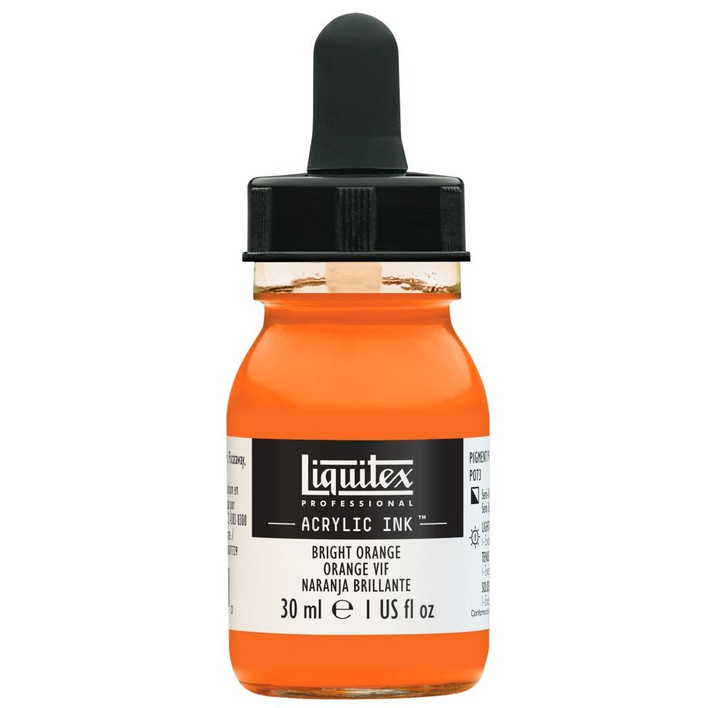 Liquitex Professional Acrylic Ink - Bright Orange (720) - Bottle of 30 ML