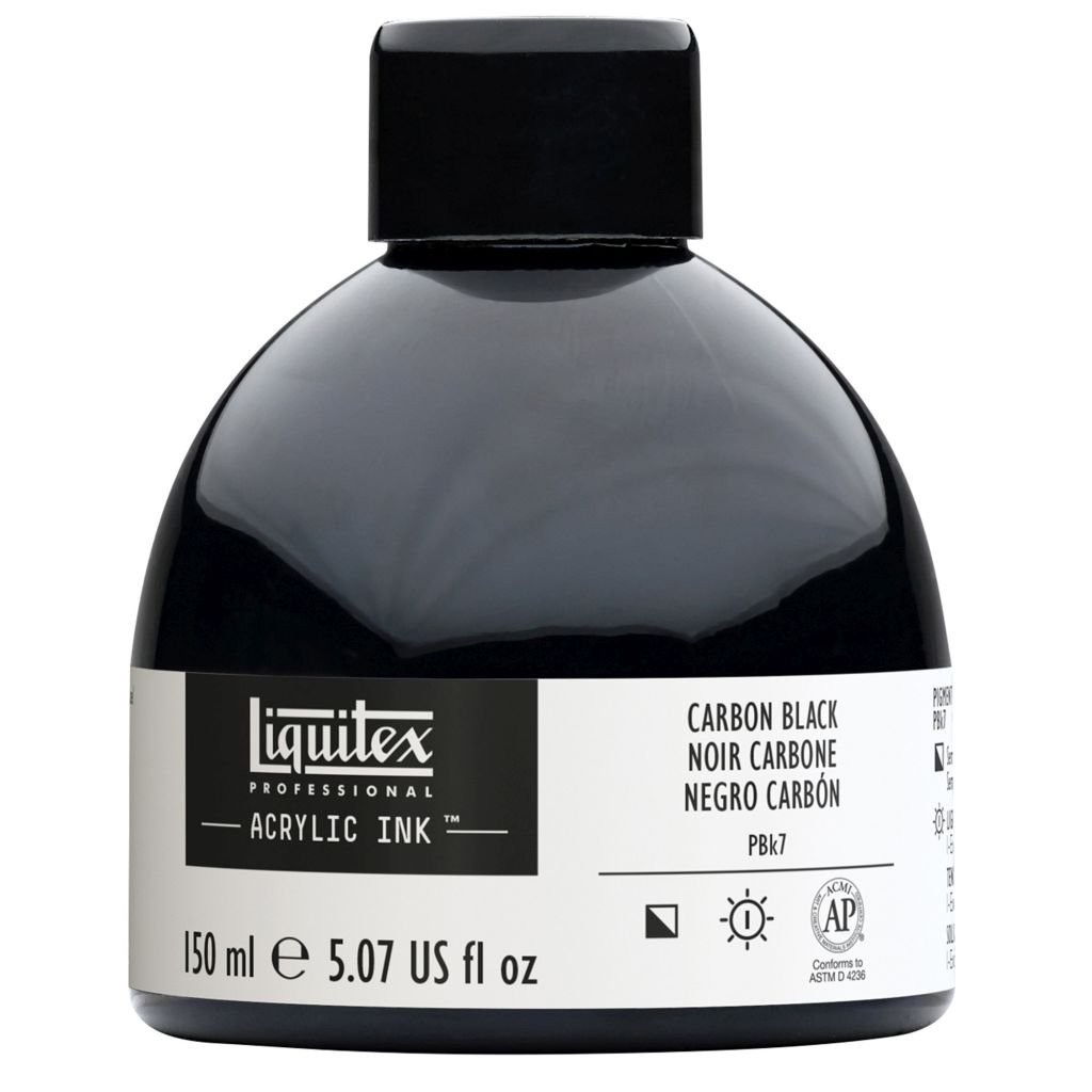 Liquitex Professional Acrylic Ink - Carbon Black (337) - Bottle of 150 ML
