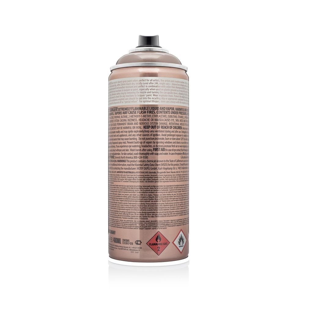 Montana Cans Metallic Effect Spray Paint - 400 ML Can - Champagner (EMC 2010)