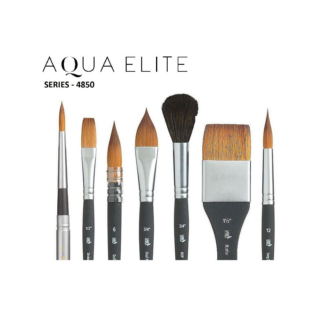 Princeton : Aqua Elite : Synthetic Kolinsky Sable : Watercolour Brush :  Series 4850 : Short Handle : Round : Size 6 - Princeton : Aqua Elite -  Princeton - Brands