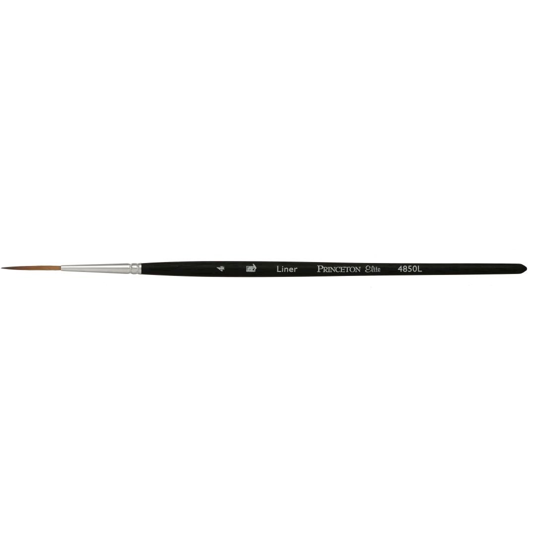 Princeton Series 4850 Aqua Elite Synthetic Kolinsky Sable Brush - Liner - Short Handle - Size: 1