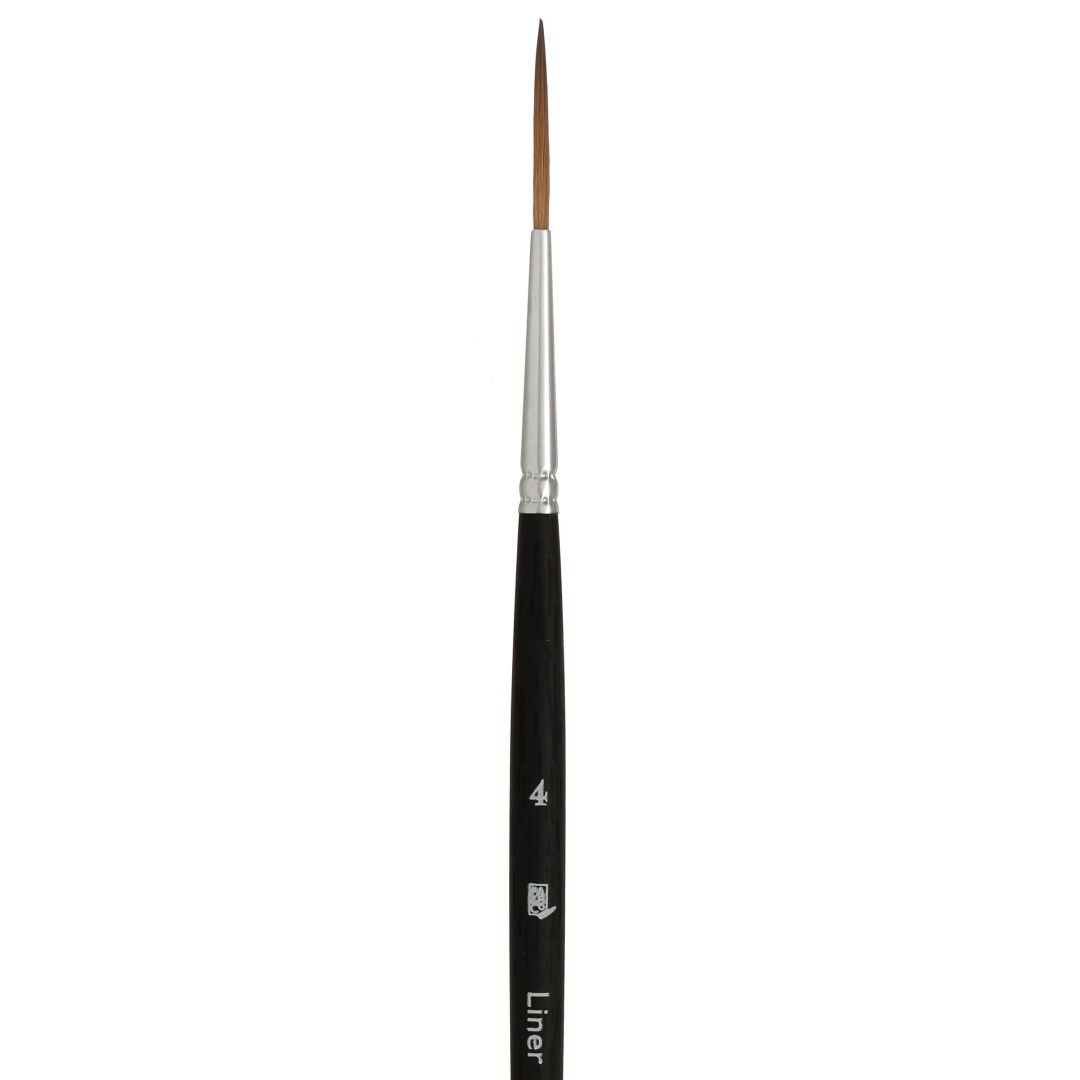 Princeton Series 4850 Aqua Elite Synthetic Kolinsky Sable Brush - Liner - Short Handle - Size: 10/0