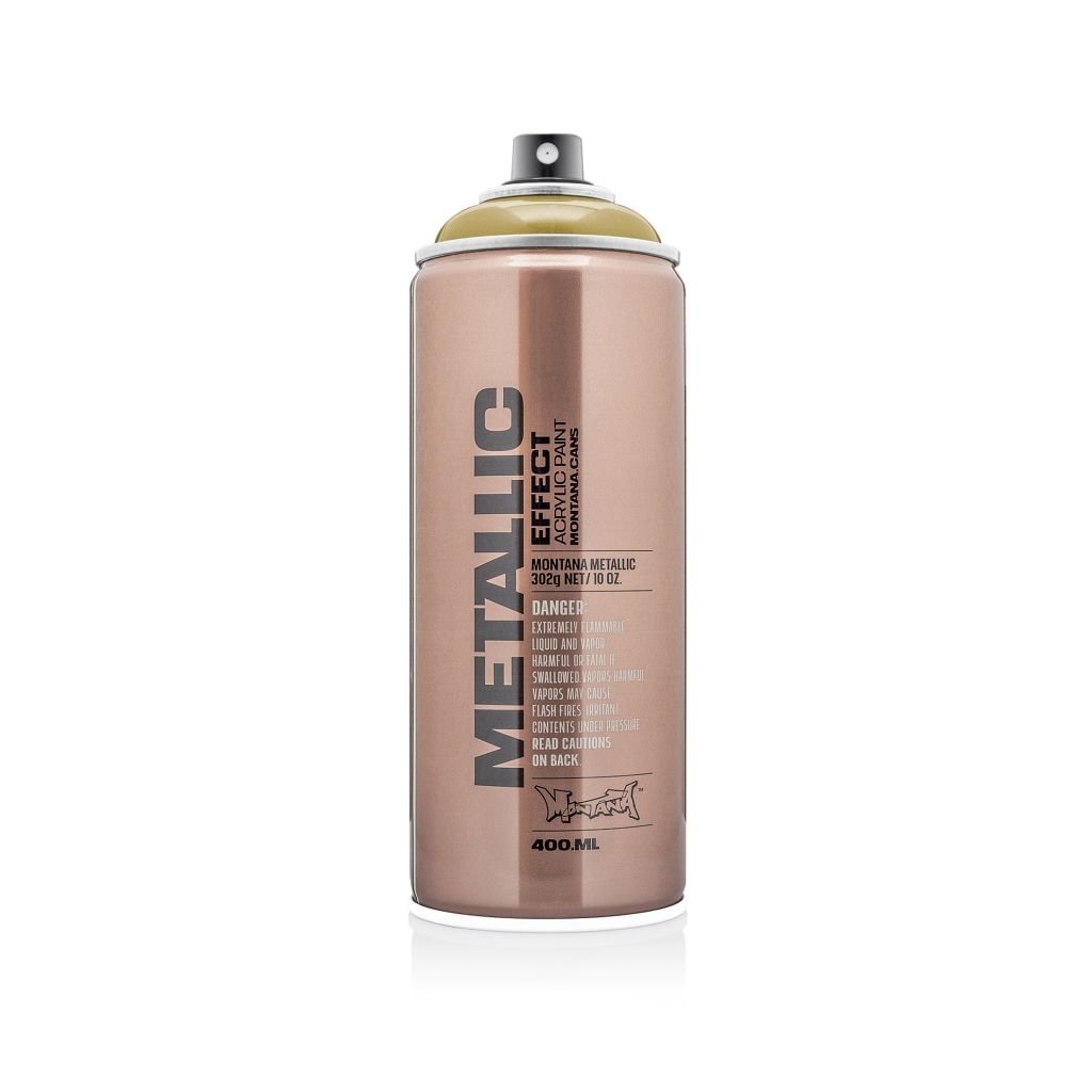 Montana Cans Metallic Effect Spray Paint - 400 ML Can - Aztec Gold (EMC 1030)