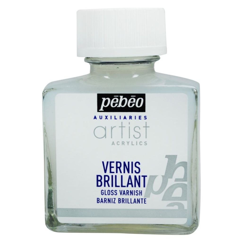 Pebeo Extra Fine Artist Acrylics Auxiliaries - Gloss Varnish - 75 ml bottle
