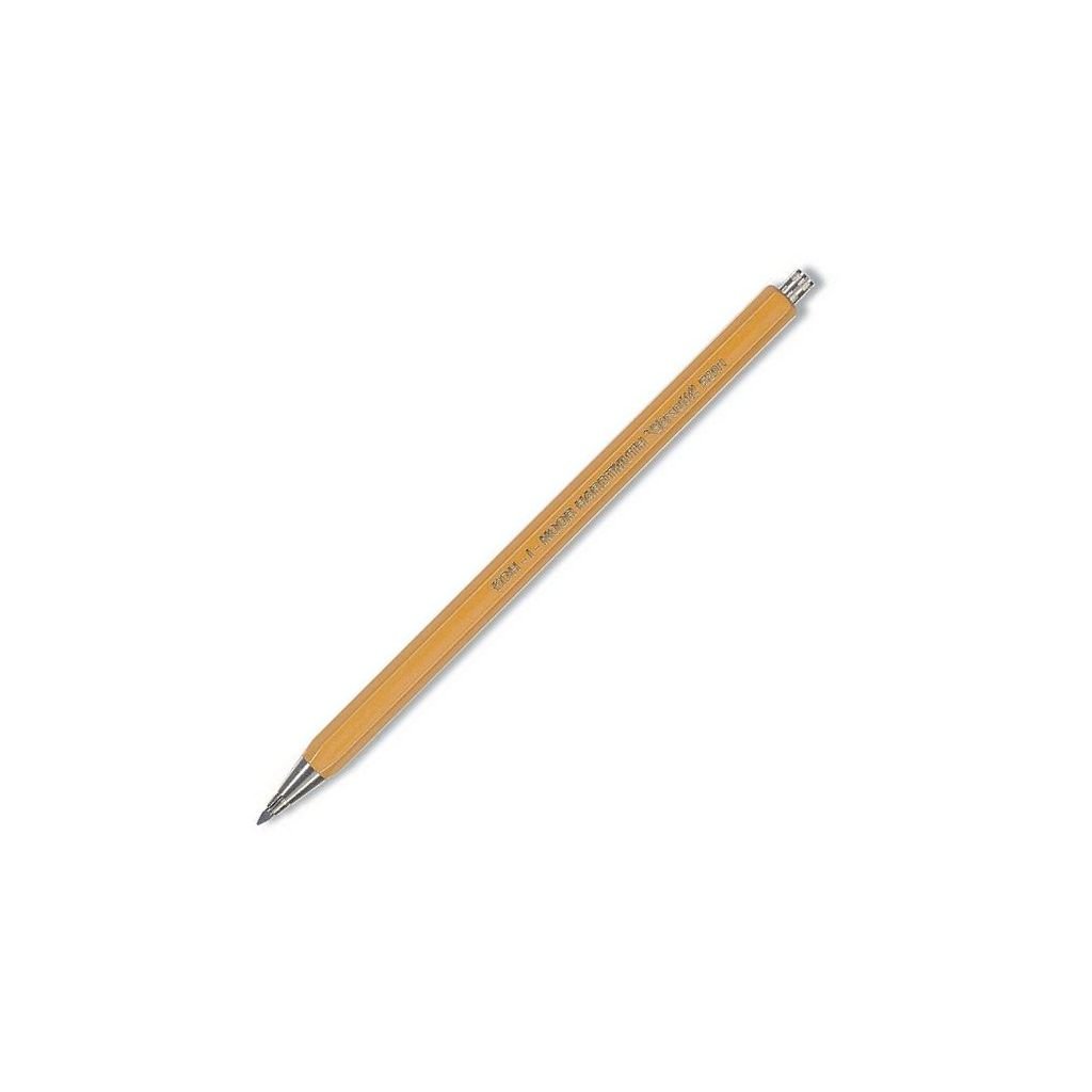 Koh-i-noor 5201 Versatil Mechanical Clutch Pencil / Leadholder - 2 MM - Yellow Metal Body without Clip